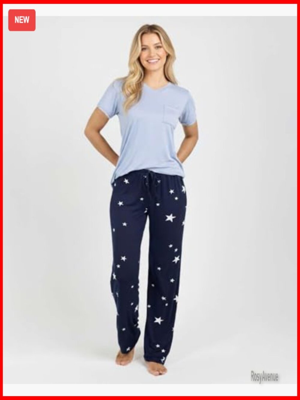 2 Pack Women's Pajama Sets Short Sleeve Loungewear Sleepwear - Picture 2 of 7